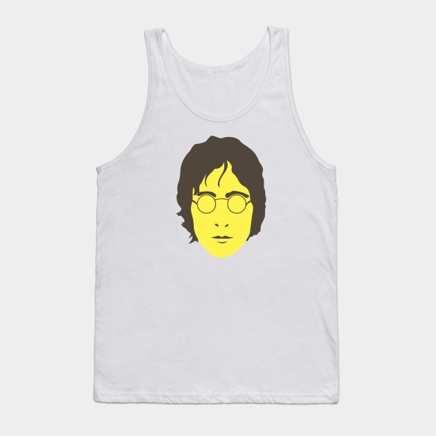 Minimalist John Lennon Lemon Pop Art Tank Top by nankeedal